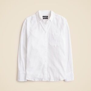 JCREW Women's Garçon classic Gauze shirt in White Size 8